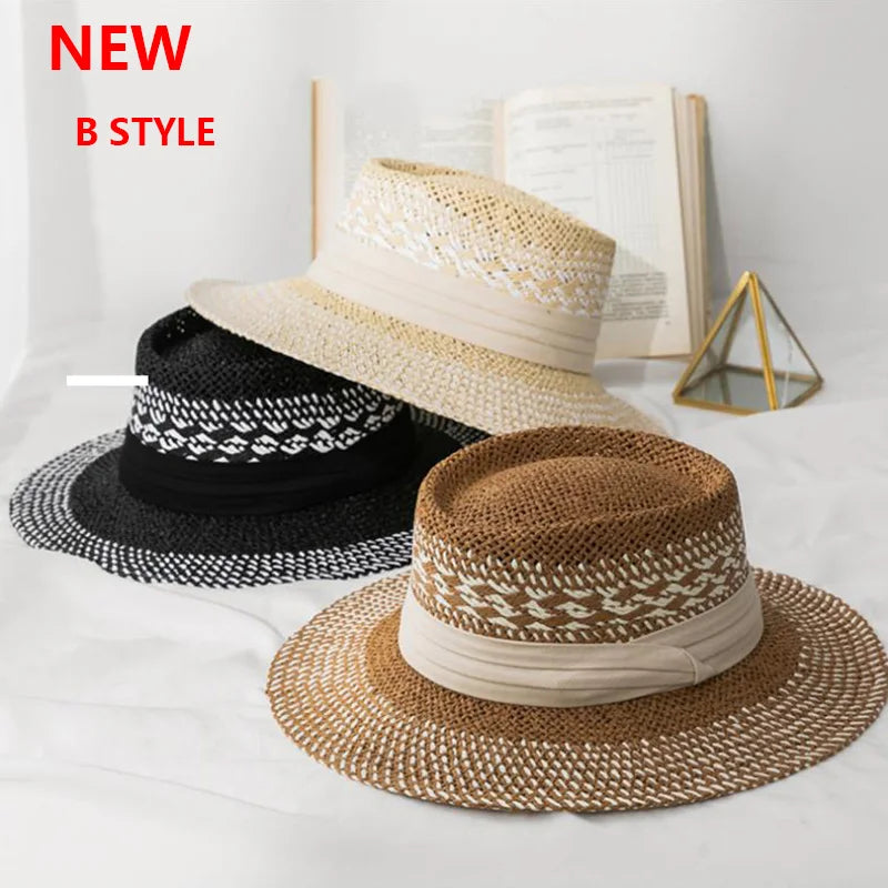 Handmade Straw Beach Hat For Women Summer hat