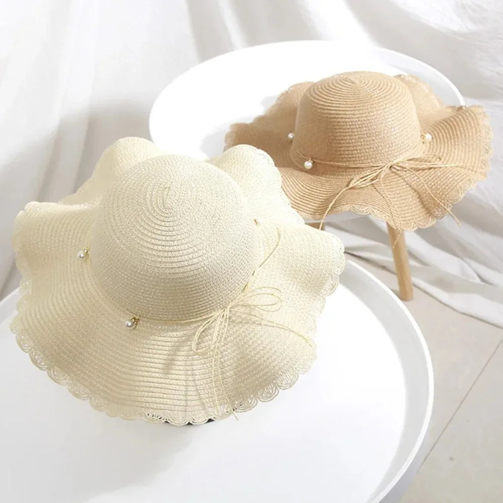 Summer Natural Straw Hat Large Wide Brim Sun Hats