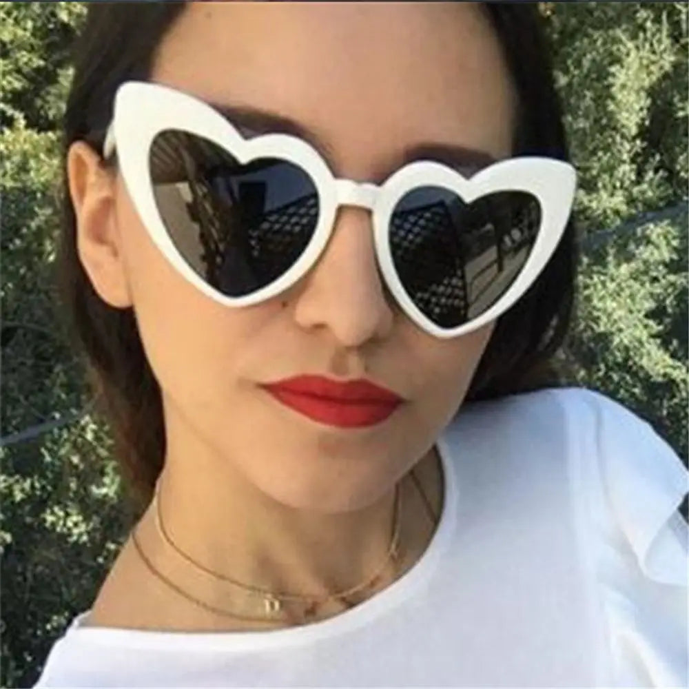 Heart Shaped Sunglasses Women Fashion Love