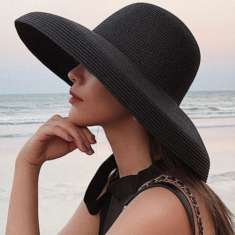 New Summer Sun Hats Ladies Solid Plain Elegant