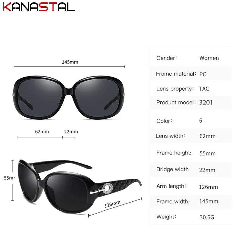 Women's Polarized Sunglasses UV400 Anti Reflex Men