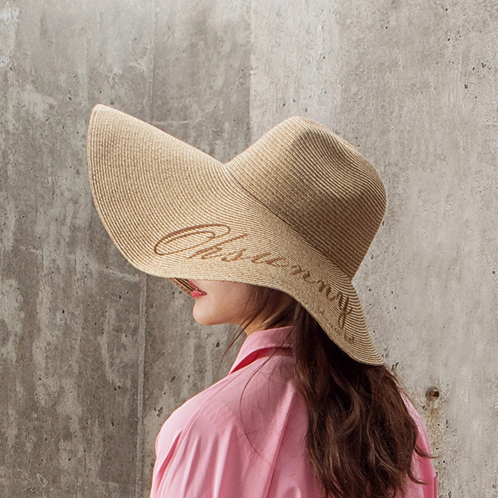 New Summer Floppy Wide Large Brim Straw Hat