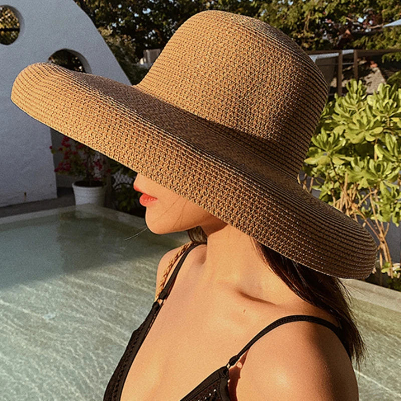 New Summer Sun Hats Ladies Solid Plain Elegant