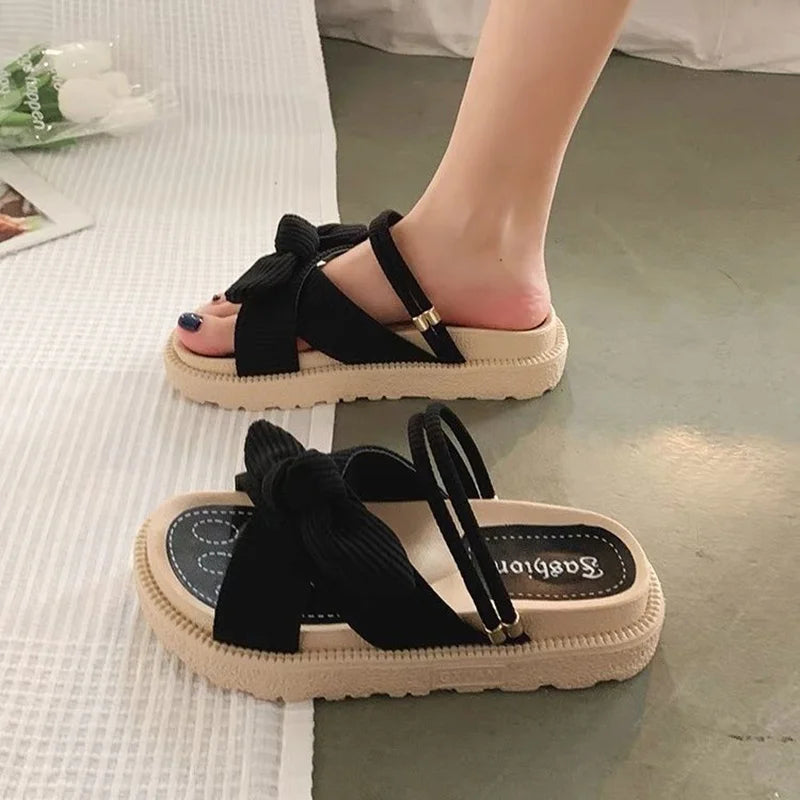 Women Sandalias Mujer Summer Fairy Style Cute Slippers