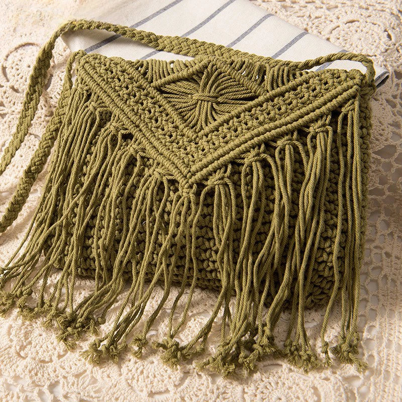 Women's Bohemian Straw Woven Clutches Bags