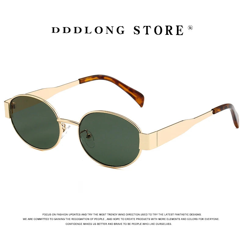 DDDLONG Metal Fashion Punk Sunglasses