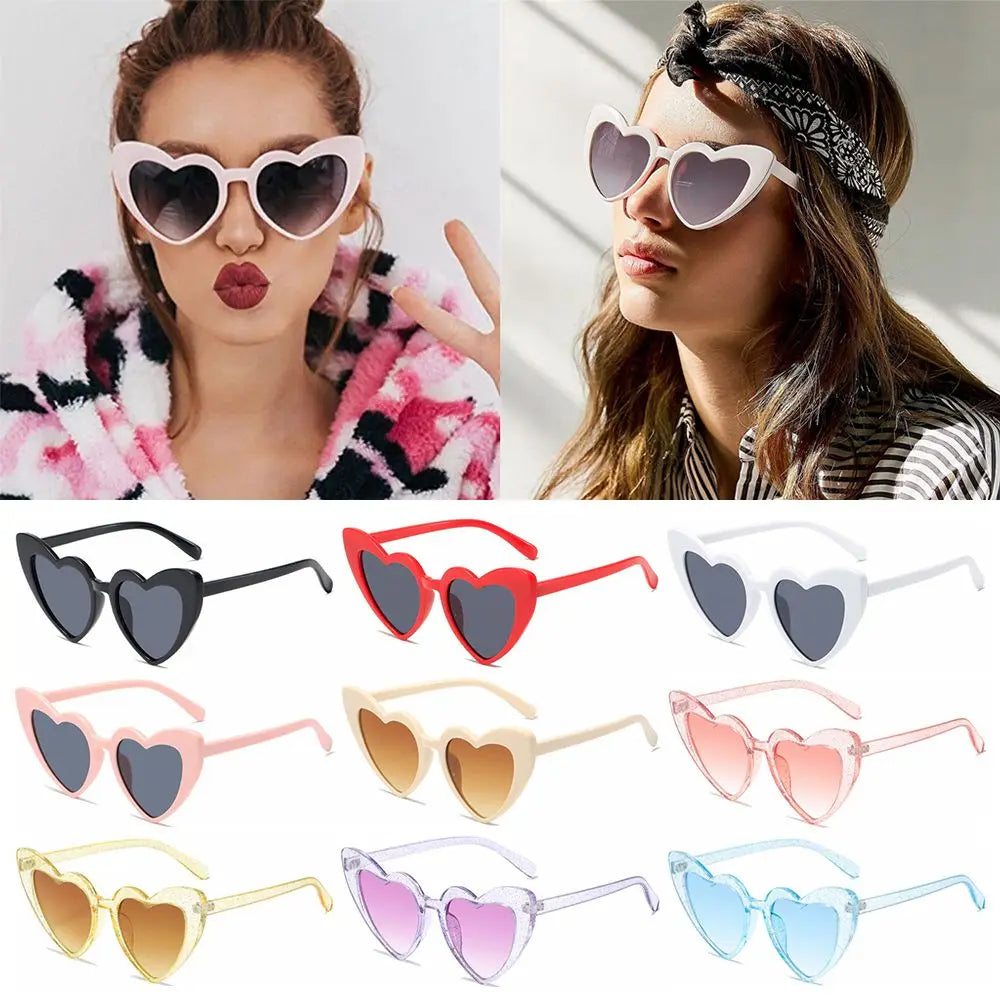 Heart Shaped Sunglasses Women Fashion Love