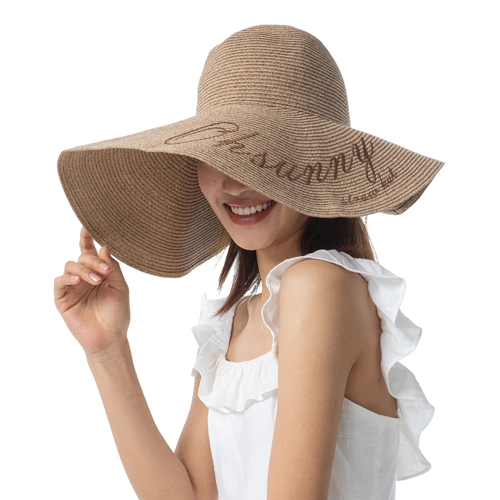 New Summer Floppy Wide Large Brim Straw Hat